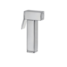 [367] SHUT OFF HANDSHOWER- Square Brass shut off hand shower in CHROME