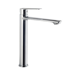 [7314] DRAKE-Single - control mixer for TALL washbasin with CLICK - CLACK waste CHROME gr. 2300 dim. 27x39x8