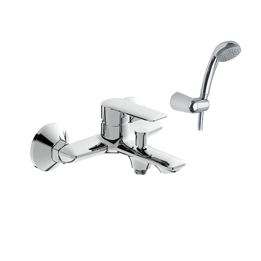 DRAKE-Bath mixer complete with shower kit CHROME gr. 1850 dim. 16x23x14