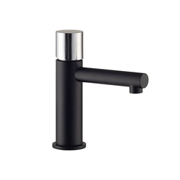 [6110N] MINI-Single - control mixer for washbasin with CLICK - CLACK waste MATT BLACK gr. 1350 dim. 29x19x8
