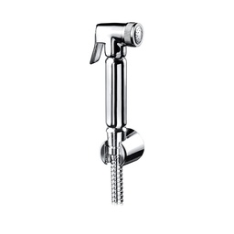 [4210] SHUT OFF HANDSHOWER-BRASS Chrome shut off shower with cm. 120 stainless steel hose and ABS wall support
