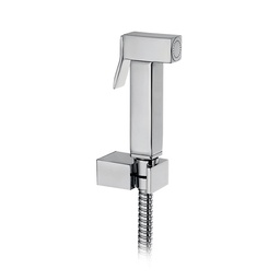 [4211] SHUT OFF HANDSHOWER-BRASS shut off shower with cm. 120 stainless steel hose and ABS wall support