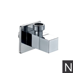 [195-NU] SHUT OFF HANDSHOWER-SQUARE angle valve 1/2 -1/2 Black