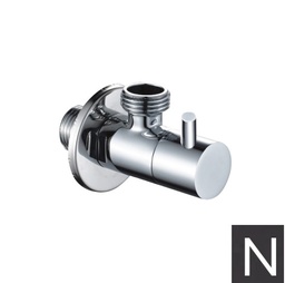 [196-NU] SHUT OFF HANDSHOWER-Minimalist angle valve 1/2 -1/2 Black