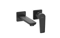 [2414360] Wall mounted basin Mixer with spout ESTO BLACK