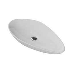 [OC051L11W133Y01102] Basin, Over-Counter, Olive 74x38 cm, Without Tap Hole, Gray Matte