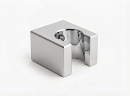 [4225] Metal SQUARE Wall support , CHROME ,gr. 85 dim. 6x4,5x4,5